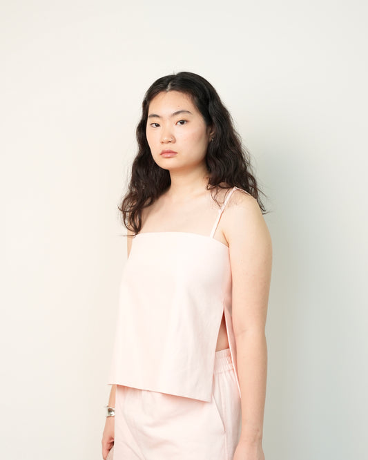 Slit Tank in Blush