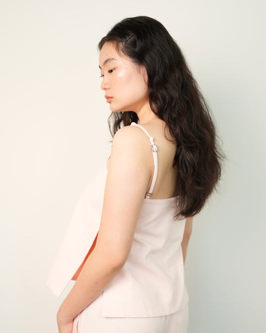 Slit Tank in Blush