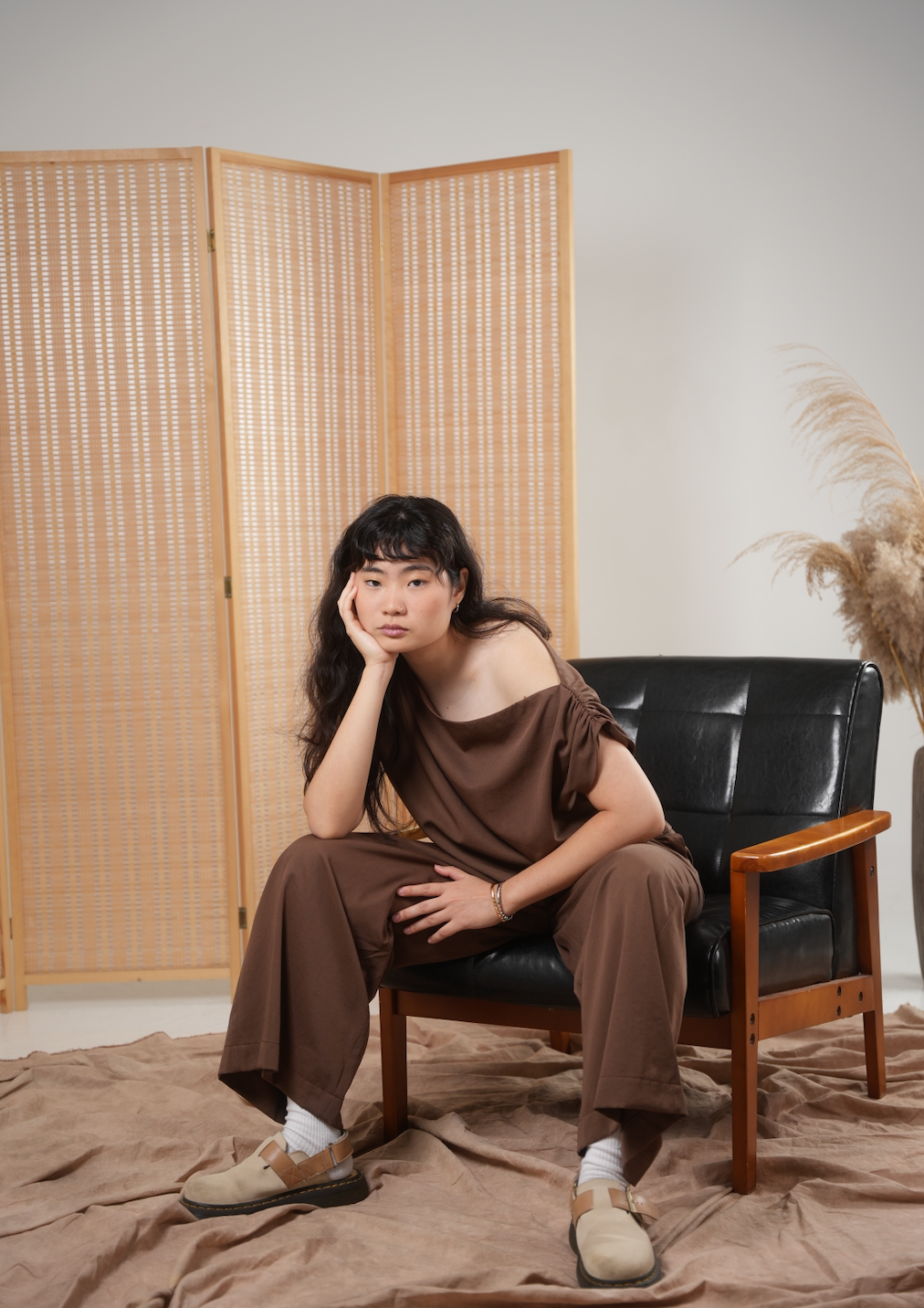 Unisex Relaxed Lounge Pants in Maple