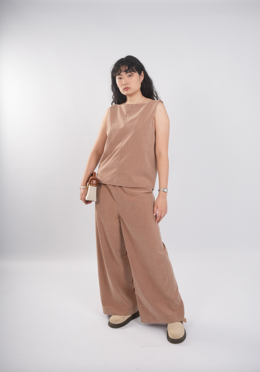 Unisex Relaxed Lounge Pants in Brick