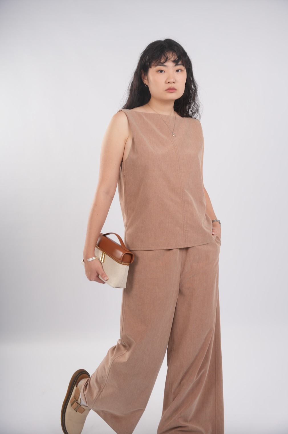 Boat Neck Tank in Brick