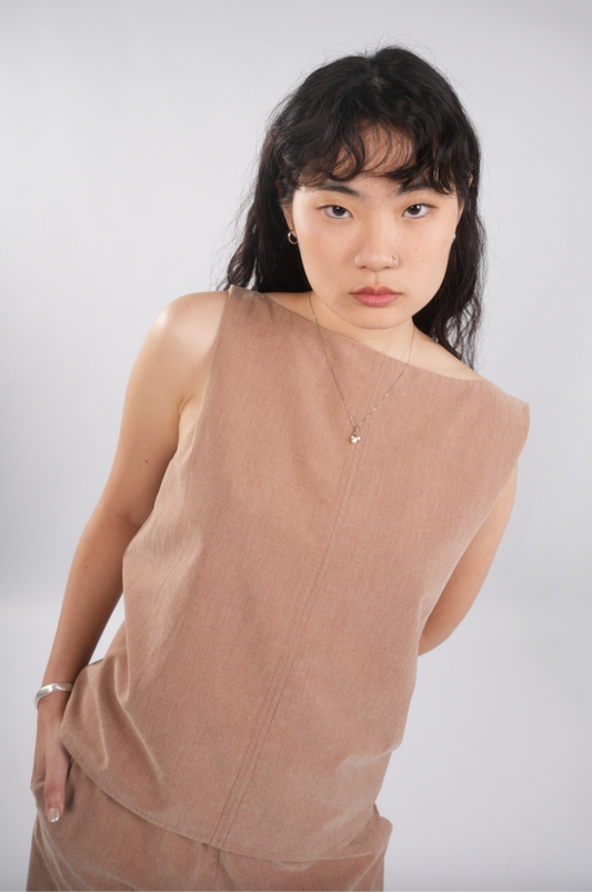 Boat Neck Tank in Brick