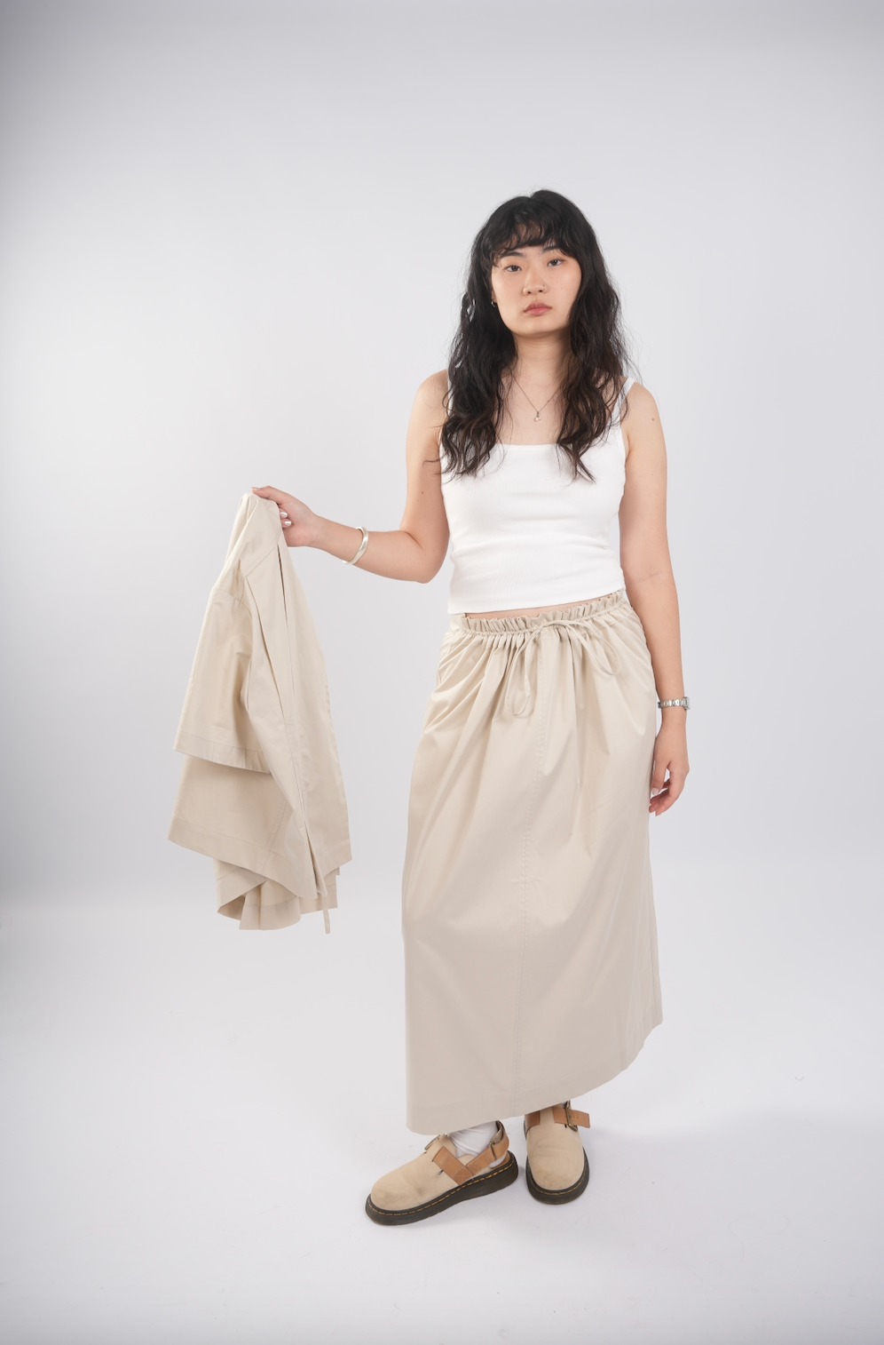 Parachute Skirt in Beige