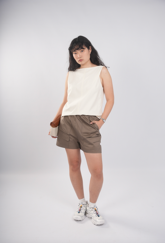 Unisex Cargo Shorts in Greystone