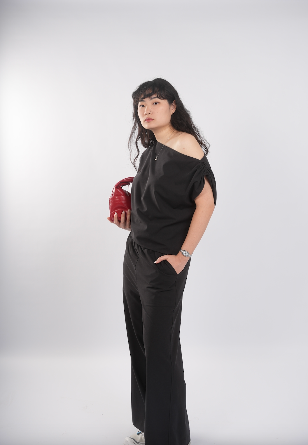 Unisex Relaxed Lounge Pants in Black