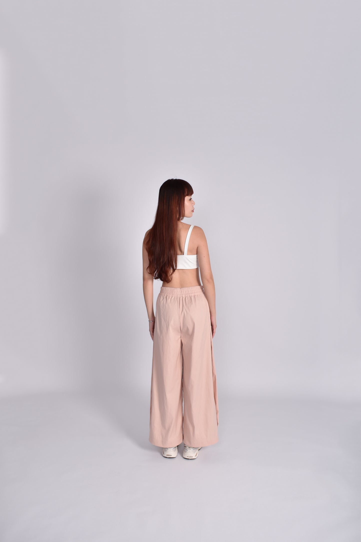 Unisex Cocoon Pleated Pants in Blush