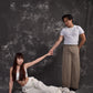 Unisex Cocoon Pleated Pants in White