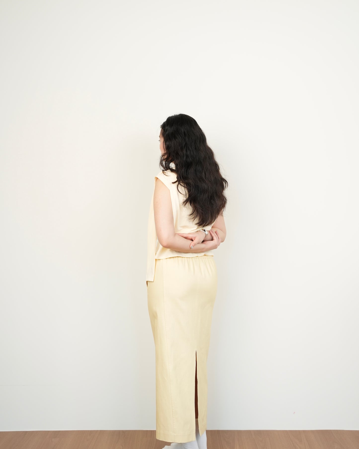 Angled Skirt in Butter