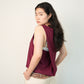 Twisted Back Tank in Wine