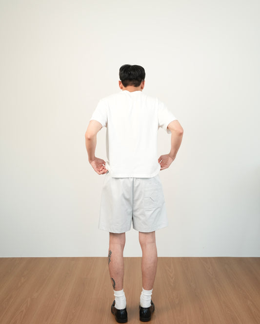 Unisex Cargo Shorts in Fog