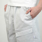 Unisex Cargo Shorts in Fog