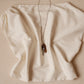 Asymmetrical Drape Top in Crème Stripe