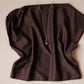 Asymmetrical Drape Top in Coffee Bean