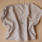 Asymmetrical Drape Top in Light Heather