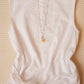 Boat Neck Tie Top in Cloud Crinkle