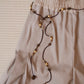 Unisex Pleated Cocoon Pants in Griege