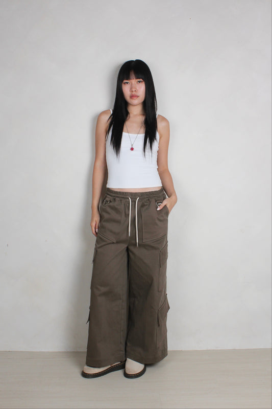 Unisex Cargo Pants in Mink Khaki (preorder)