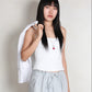 Parachute Skirt in Blue Checks
