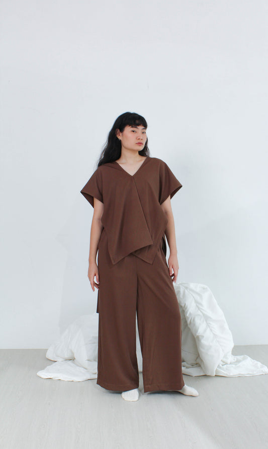 Unisex Relaxed Lounge Pants in Coffee