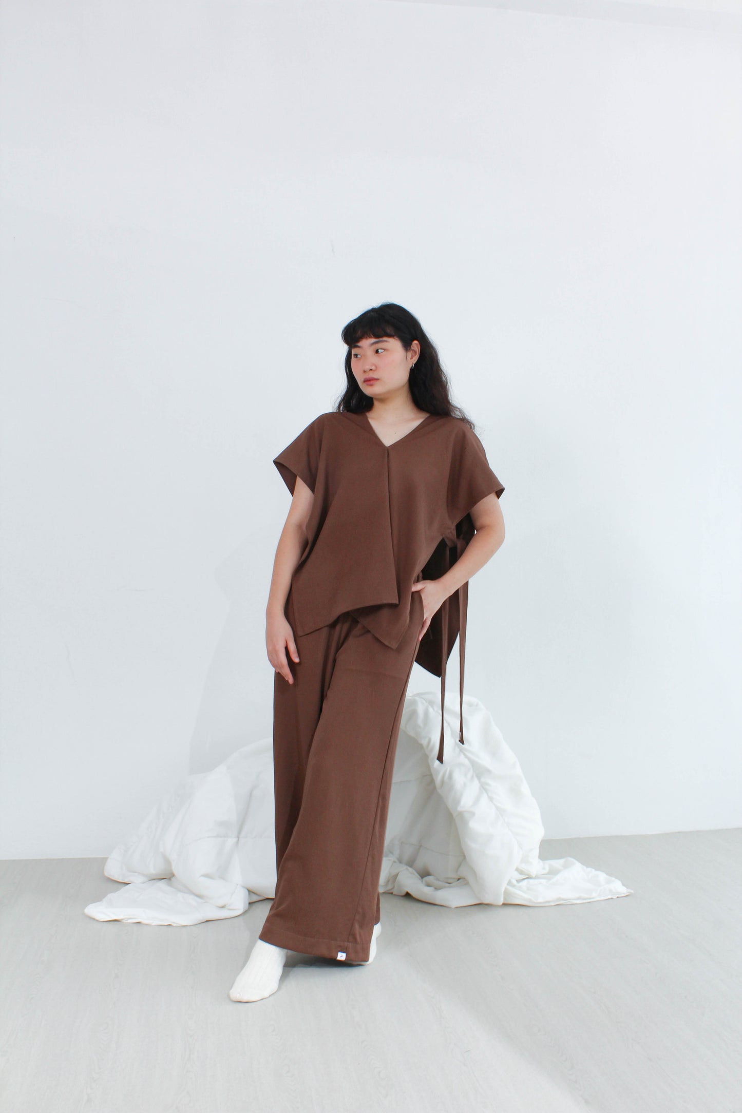 Unisex Relaxed Lounge Pants in Coffee