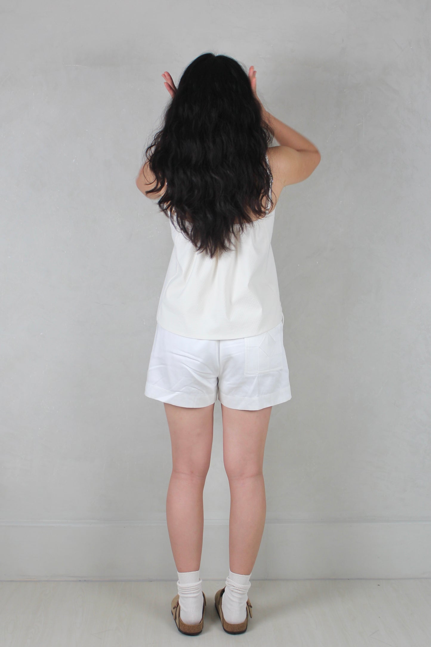 Gathered Cami in Bone