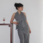Cowl Neck Halter in Heather