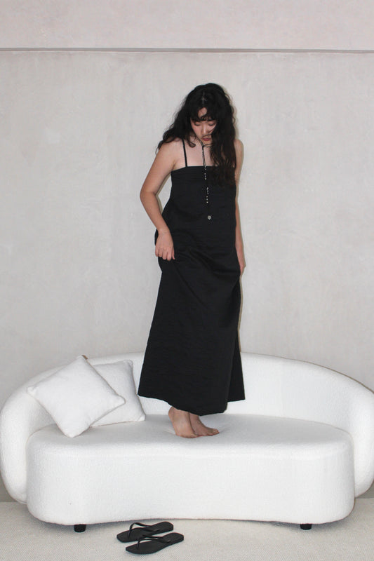 Gathered Cami Dress in Shadow