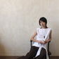 Boat Neck Tie Top in Cloud Crinkle