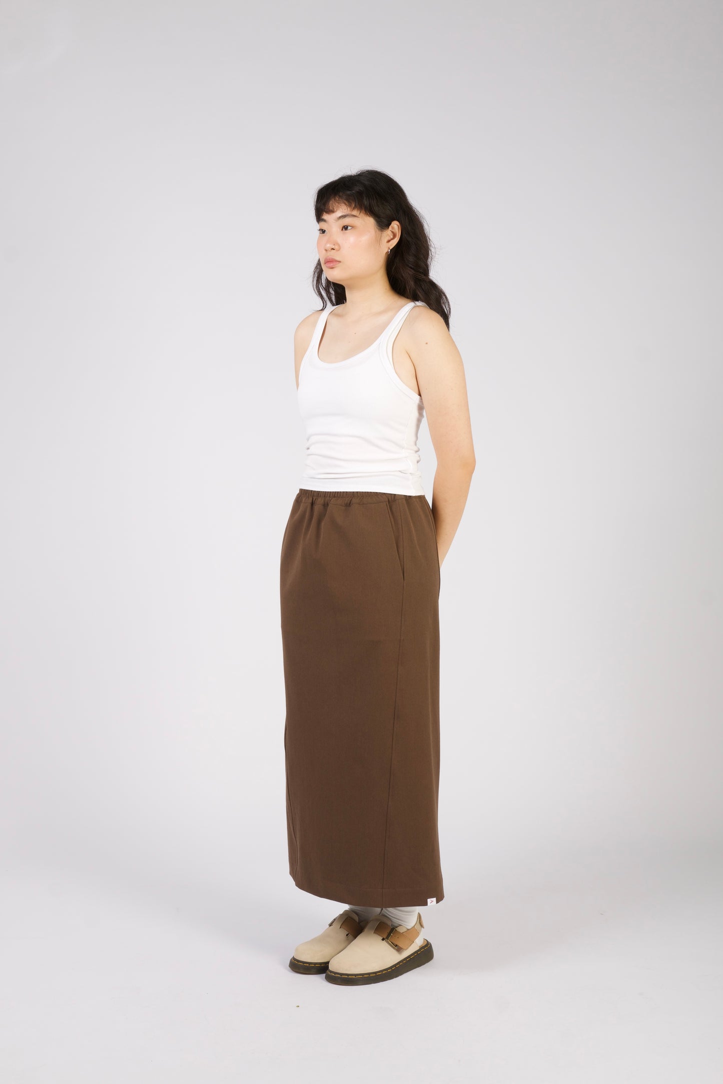 Angled Skirt in Bistre