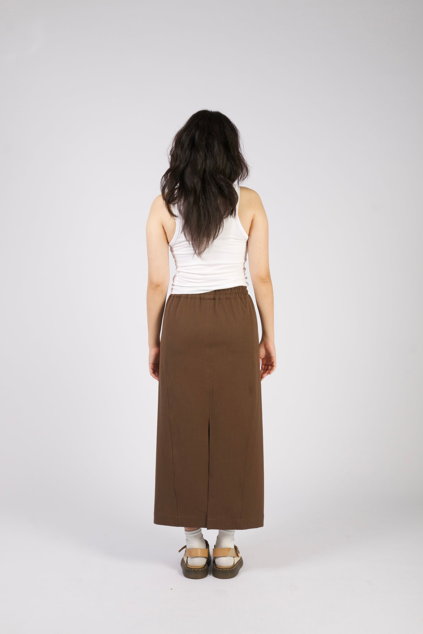 Angled Skirt in Bistre