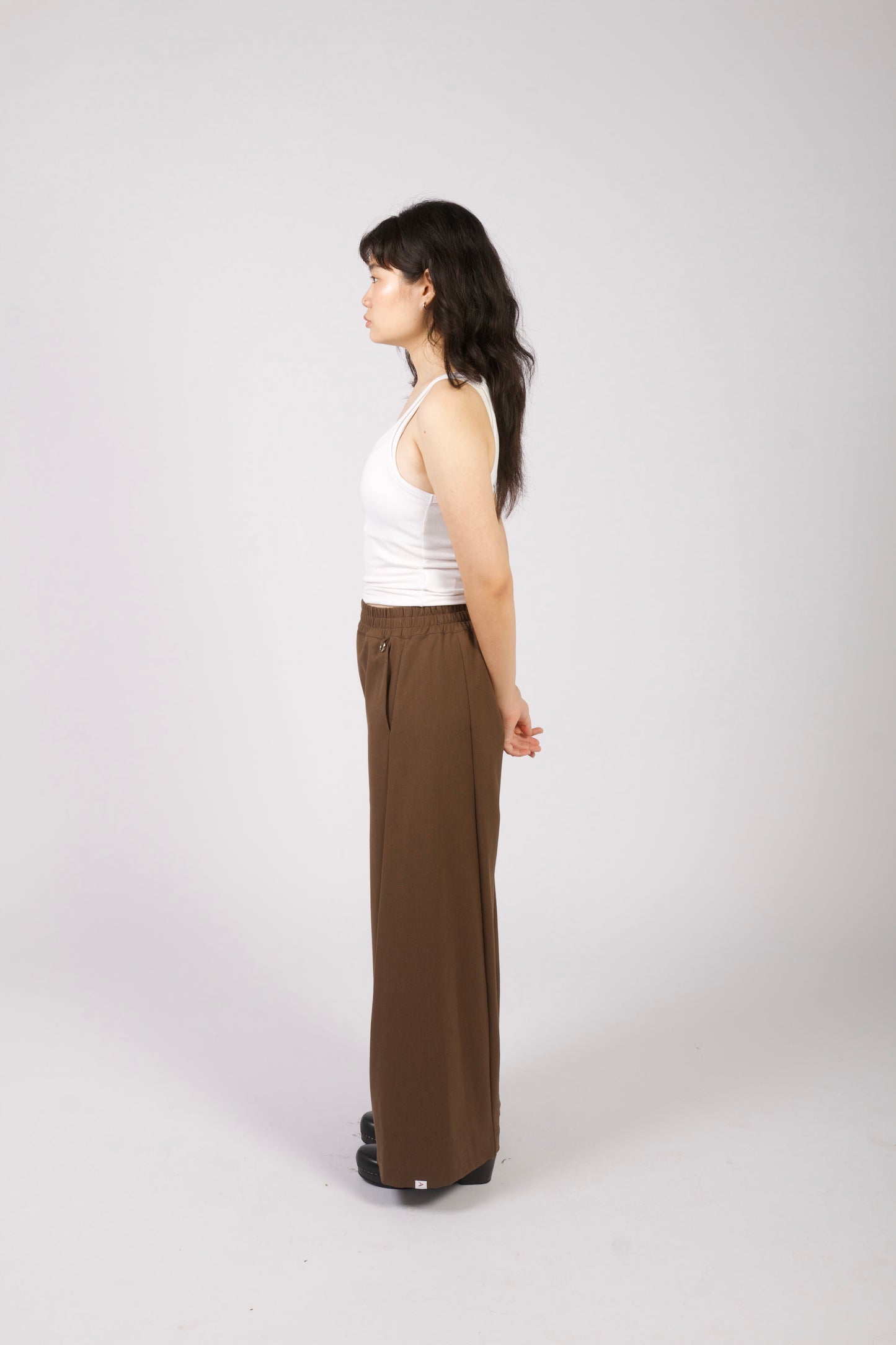 Unisex Angled Pants in Bistre