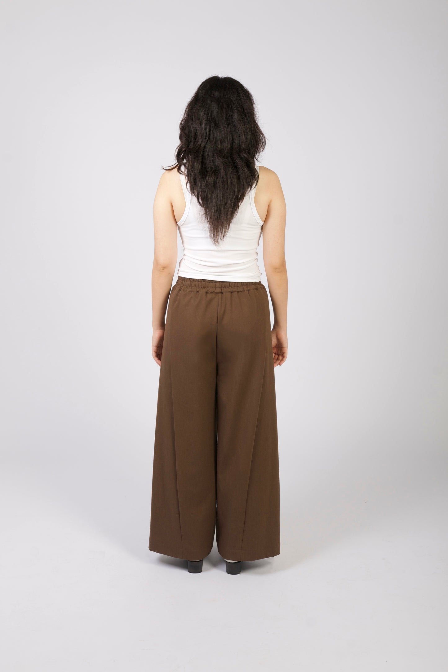 Unisex Angled Pants in Bistre