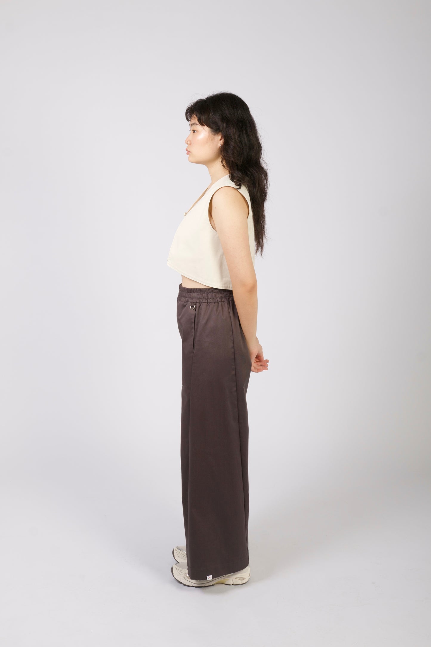 Unisex Angled Pants in Storm