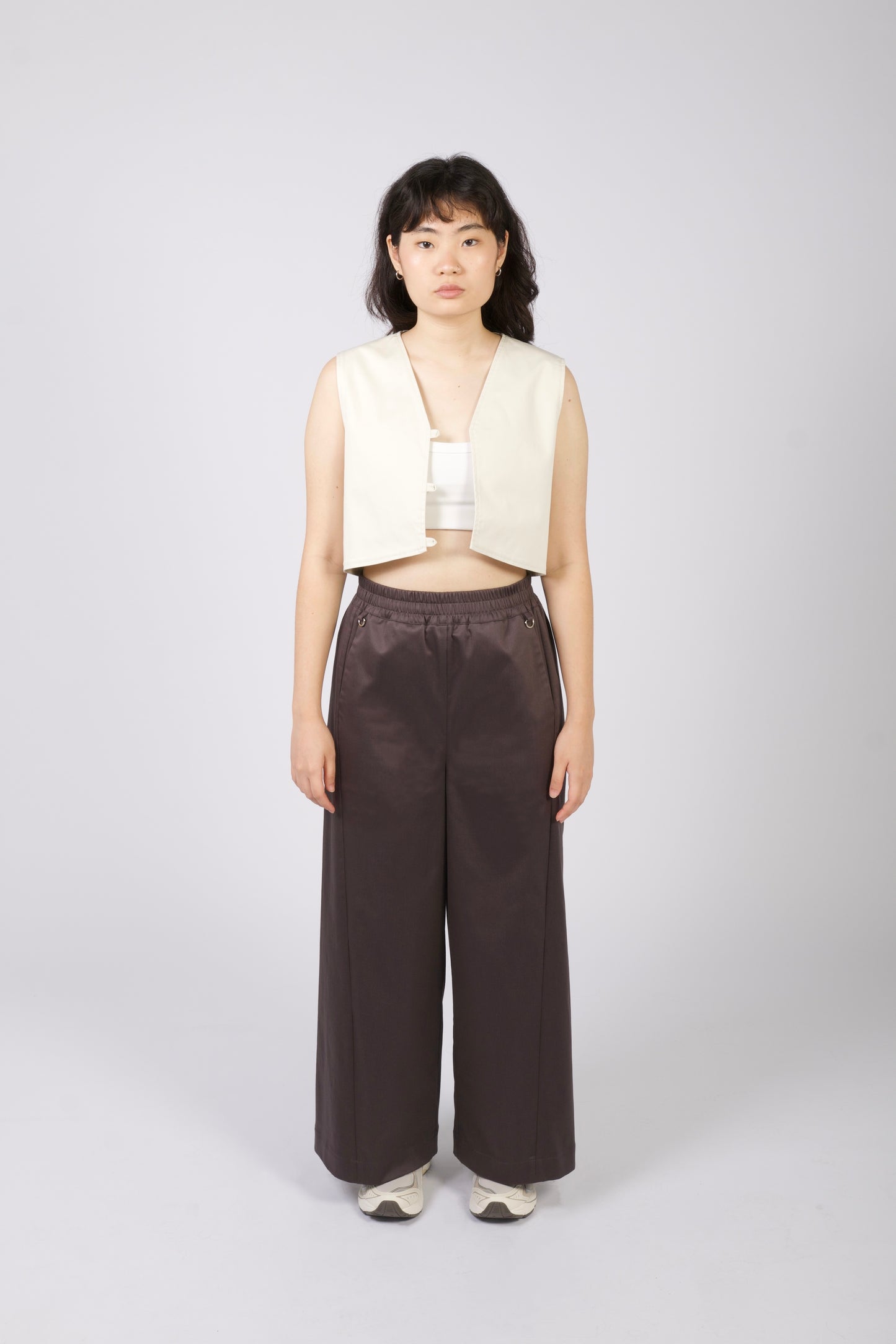 Unisex Angled Pants in Storm