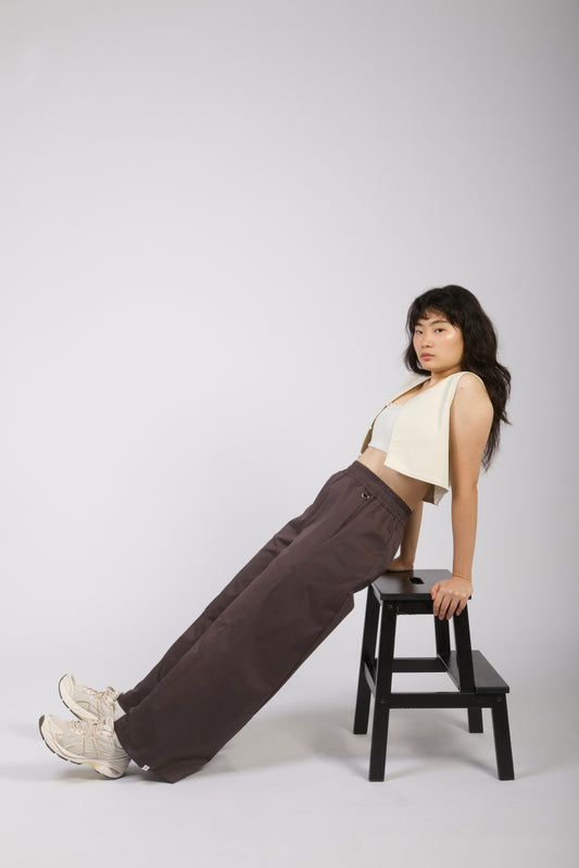 Unisex Angled Pants in Storm