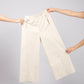 Unisex Angled Pants in Ecru