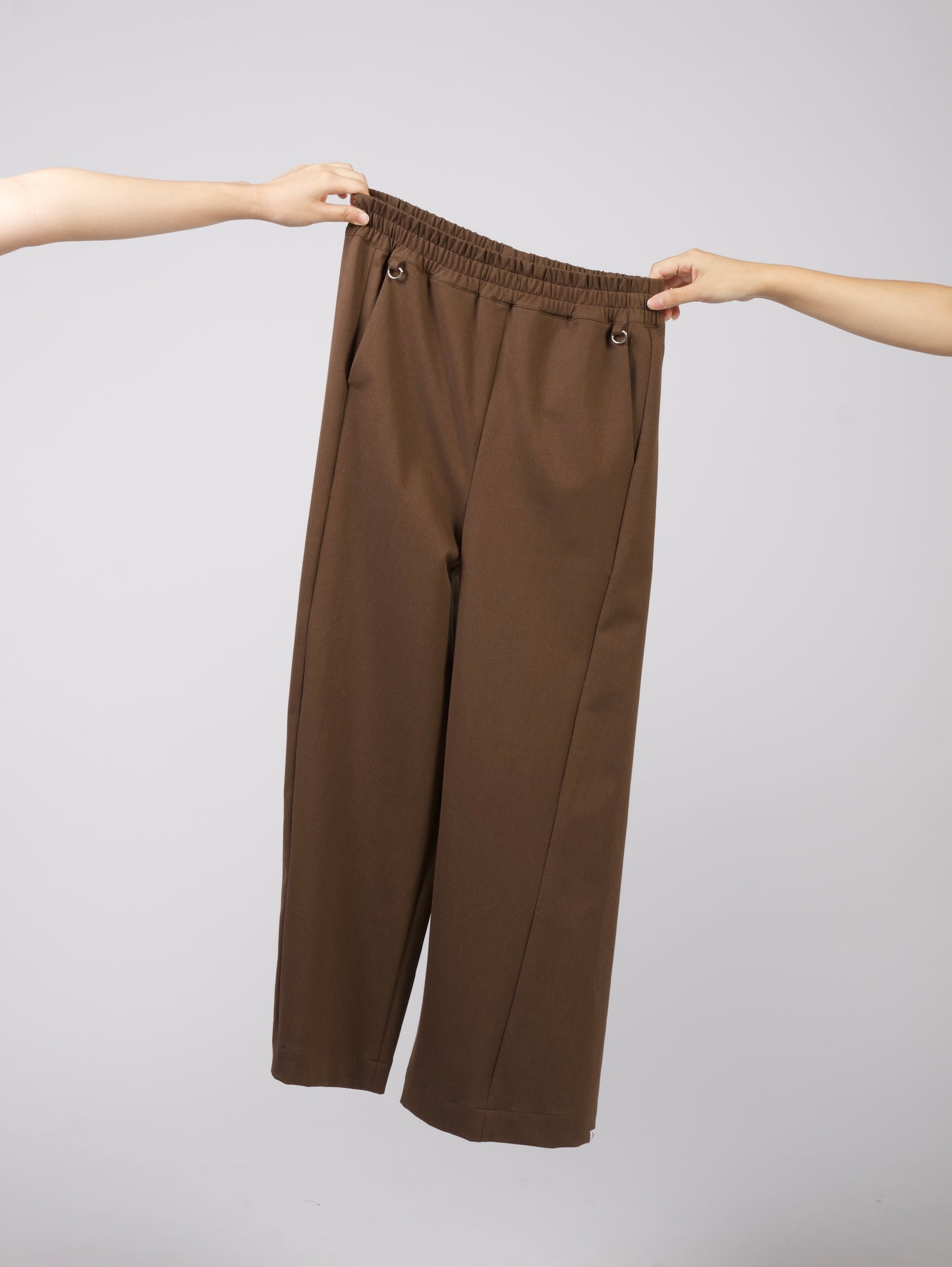 Unisex Angled Pants in Bistre