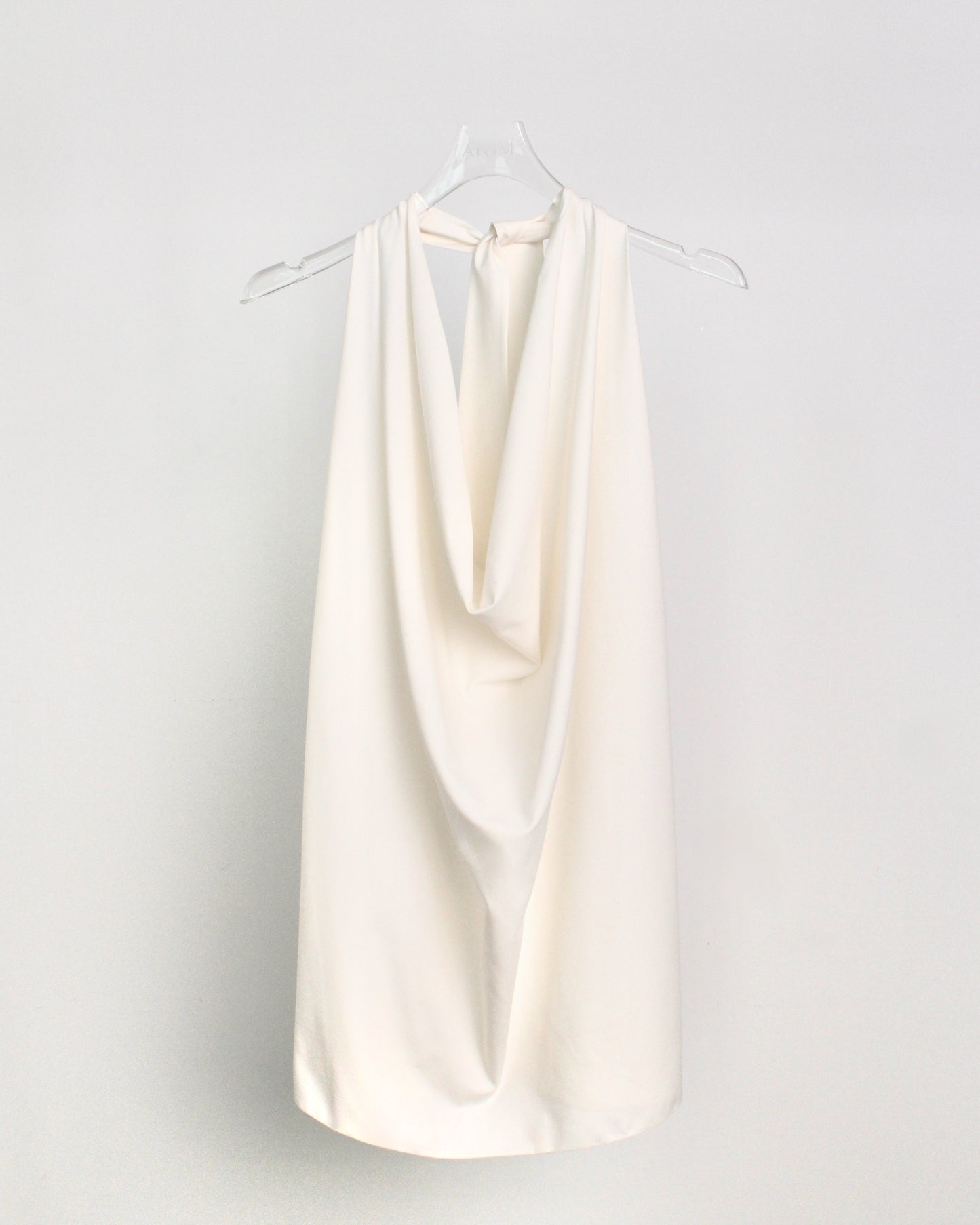 Cowl Neck Halter in Cream