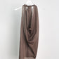 Cowl Neck Halter in Walnut