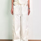 Unisex Cargo Pants in White