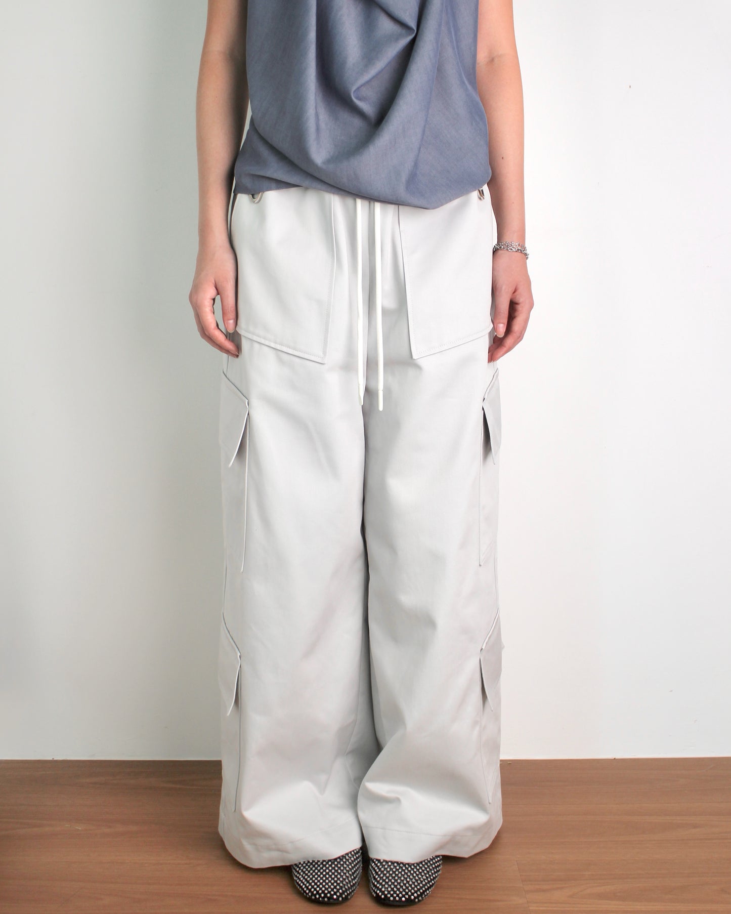 Unisex Cargo Pants in Fog