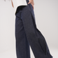 Cocoon Box Pleat Pants in Denim