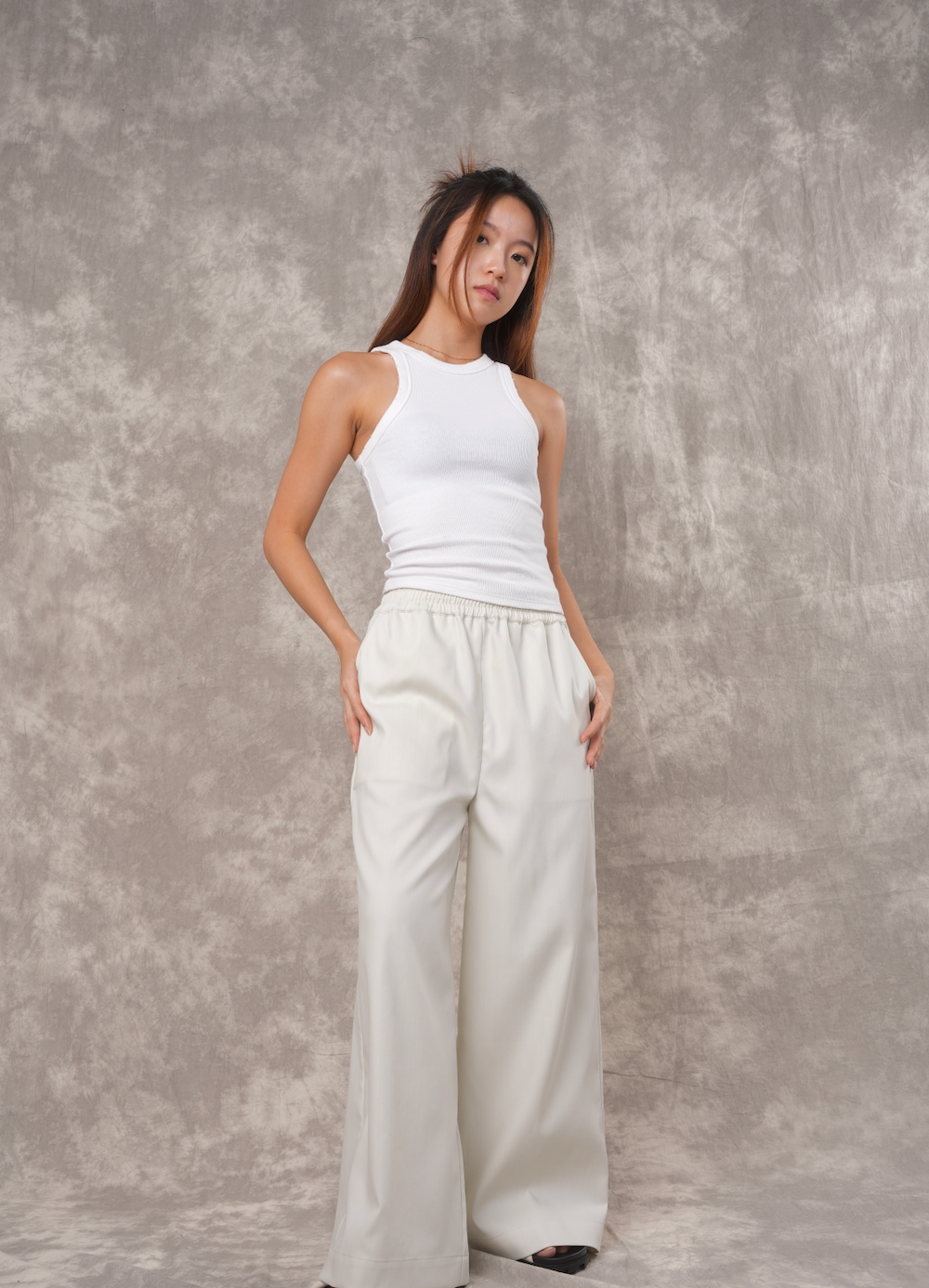 Unisex Relaxed Lounge Pants in Frost