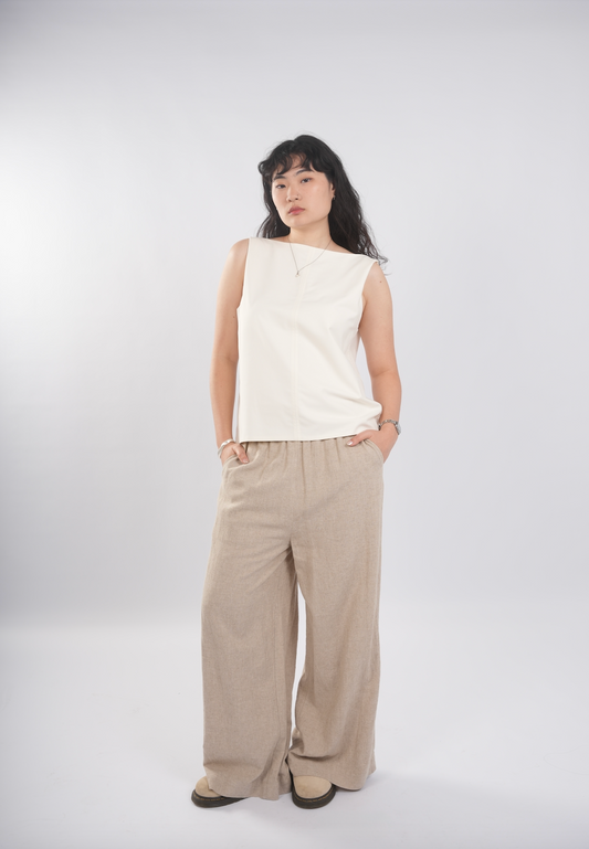 Unisex Relaxed Lounge Pants in Nut