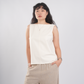 Boat Neck Tank in Cream