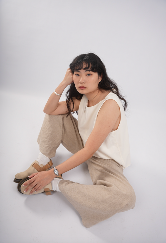 Unisex Relaxed Lounge Pants in Nut