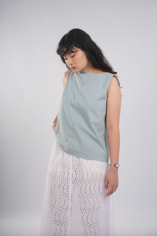 Boat Neck Tank in Sky