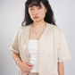 Pleated Shirt in Beige (Boutiques Exclusive)