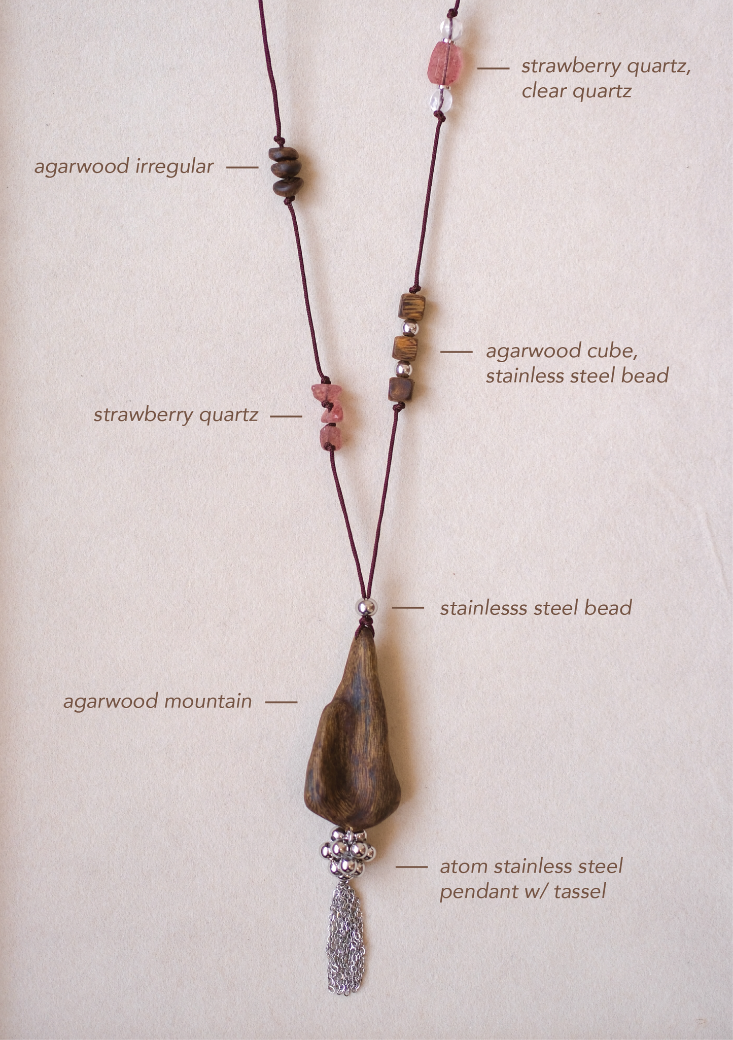 Agarwood Pendant Necklace (10 selections)