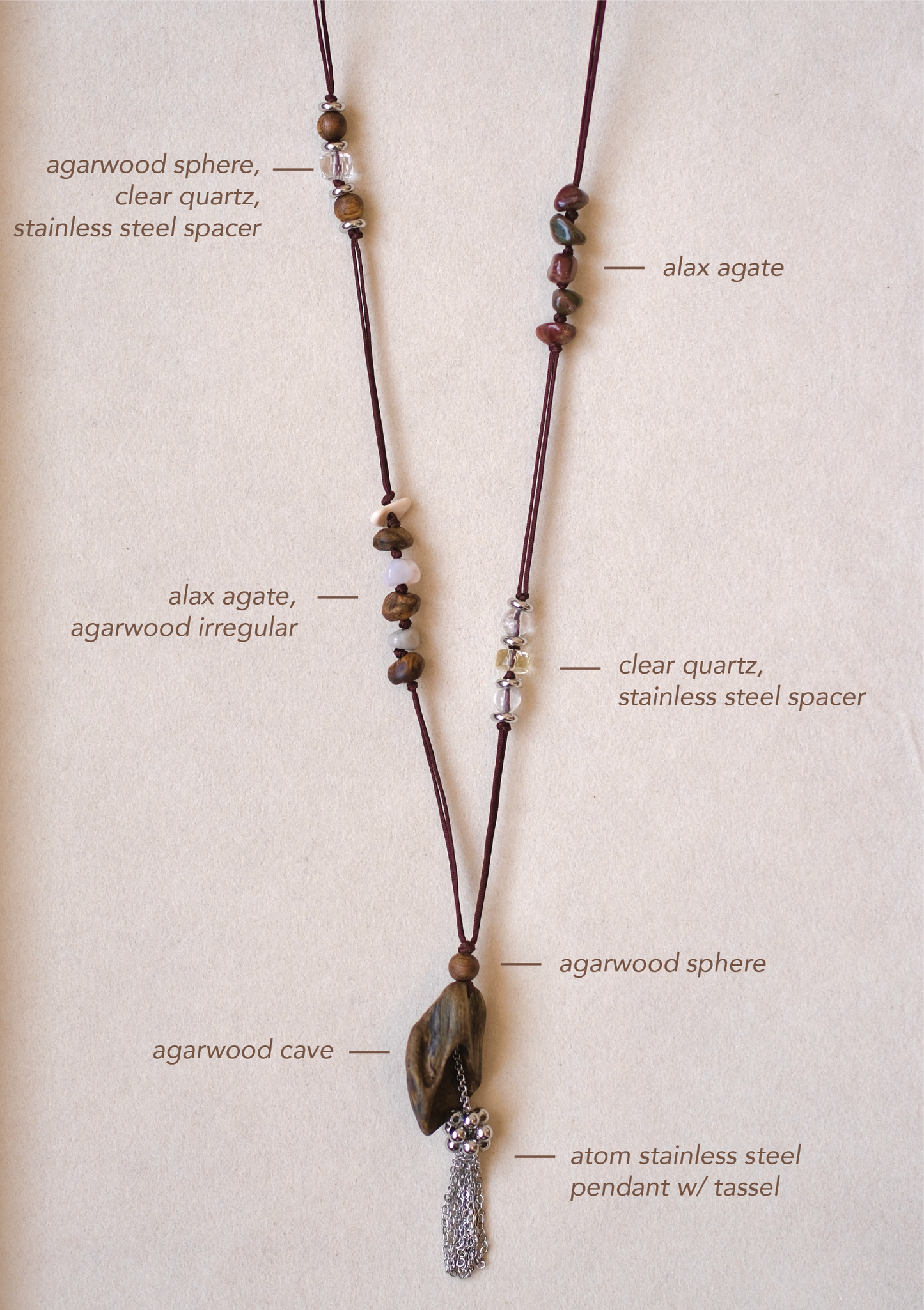 Agarwood Pendant Necklace (10 selections)